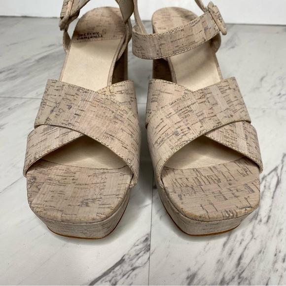 Jeffery Campbell Amma Cork Platform Heeled Sandal 10 - Picture 10 of 14